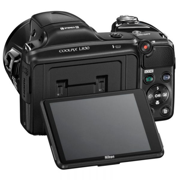 Дигитален фотоапарат Nikon COOLPIX L830, 16MP, Черен