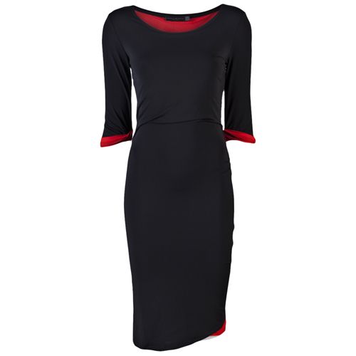 Black/Red Double Layer Dress