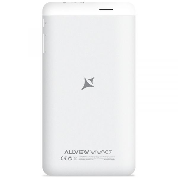 Таблет Allview Viva C7 с процесор Cortex A7 Dual-Core 1.50GHZ, 7&quot;, LCD, 512MB DDR3, 8GB, Wi-Fi, Android 4.4 KitKat, Бял